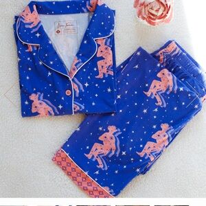 Allie falcon space cowboy pajama set